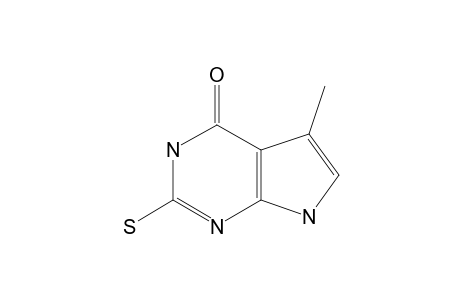 3,7-DIHYDRO-2-MERCAPTO-5-METHYL-4H-PYRROLO[2,3-d]PYRIMIDIN-4-ONE