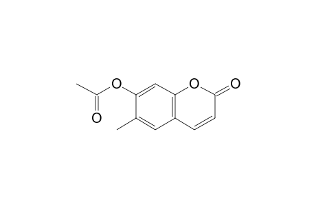 7-Acetoxy-6-methylcoumarin