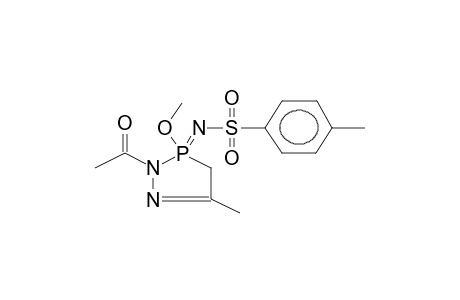 2-ACETYL-3-METHOXY-3-PARA-TOLUENSULPHONYLIMINO-5-METHYLDIAZAPHOSPHOLINE