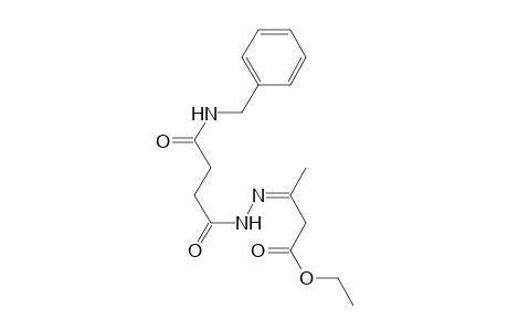 3-[(3-Benzylcarbamoyl-propionyl)-hydrazono]-butyric acid ethyl ester