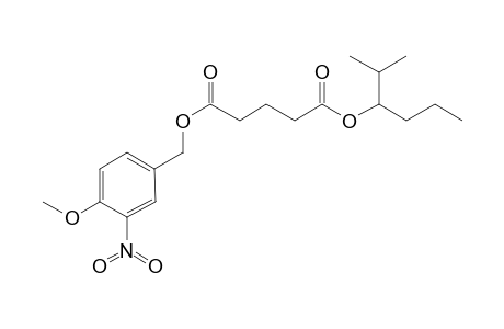 Glutaric acid, 2-methylhex-3-yl 3-nitro-4-methoxybenzyl ester