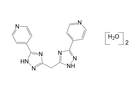 3-(4-pyridyl)-5-{[5-(4-pyridyl)-s-triazol-3-yl]methyl}-s-triazole, dihydrate