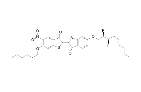 (E)-6'-((2R,3R)-2,3-Difluoro-nonyloxy)-6-heptyloxy-5-nitro-[2,2']bi[benzo[b]thiophenylidene]-3,3'-dione