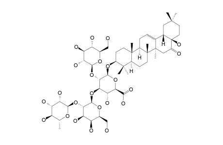 #1;SANCHAKASAPONIN-A;CAMELLENODIOL-3-O-BETA-D-GLUCOPYRANOSYL-(1->2)-[ALPHA-L-RHAMNOPYRANOSYL-(1->2)-BETA-D-GALACTOPYRANOSYL-(1->3)]-BETA-D-GLUCURONOPYRANOSIDE