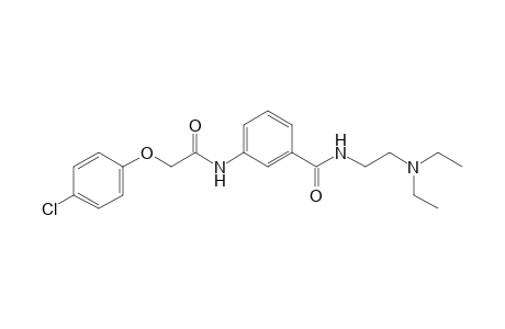 2-(p-chlorophenoxy)-3'-{[2-(diethylamino)ethyl]carbamoyl]acetanilide