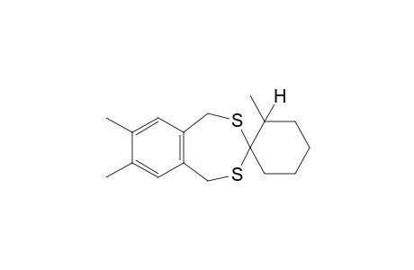 1,5-dihydro-2',7,8-trimethylspiro[2,4-benzodithiepin-3,1'-cyclohexane