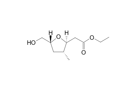 Ethyl 2-((2S,3R,5R)-5-(hydroxymethyl)-3-methyltetrahydrofuran-2-yl)acetate