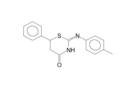 2-(4-METHYLPHENYLIMINO)-6-PHENYL-5,6-DIHYDRO-4H-1,3-THIAZIN-4-ONE