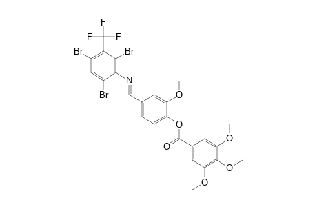 2-METHOXY-4-[N-(2,4,6-TRIBROMO-alpha,alpha,alpha-TRIFLUORO-m-TOLYL)FORMIMIDOYL]PHENOL, 3,4,5-TRIMETHOXYBENZOATE