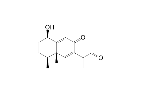 1.beta.-Hydroxy-11(RS)-8-oxoeremophil-6,9-dien-12-al