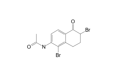 N-(2,5-Dibromo-1,2,3,4-tetrahydro-1-oxonaphthalen-6-yl)acetamide