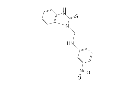 1-[(m-nitroanilino)methyl]-2-benzimidazolinethione