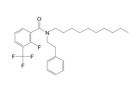 Benzamide, 2-fluoro-3-trifluoromethyl-N-(2-phenylethyl)-N-decyl-