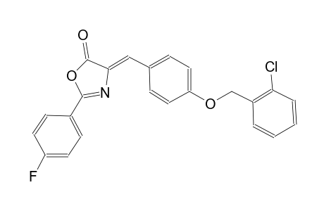 (4Z)-4-{4-[(2-chlorobenzyl)oxy]benzylidene}-2-(4-fluorophenyl)-1,3-oxazol-5(4H)-one