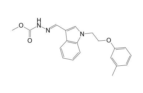 methyl (2E)-2-({1-[2-(3-methylphenoxy)ethyl]-1H-indol-3-yl}methylene)hydrazinecarboxylate