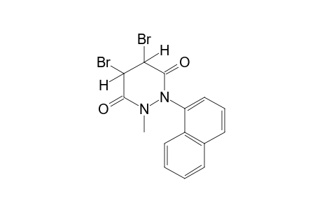 4,5-dibromo-1-methyl-2-(1-naphthyl)tetrahydro-3,6-pyridazinedione