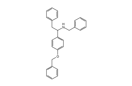 N-{1-[p-(benzyloxy)phenyl]-2-phenylethyl}benzylamine