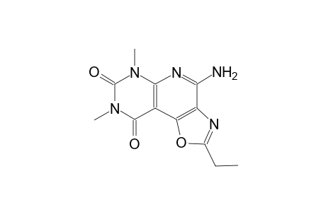 4-Amino-2-ethyl-6,8-dimethyl-6H-1-oxa-3,5,6,8-tetraaza-cyclopenta[a]naphthalene-7,9-dione