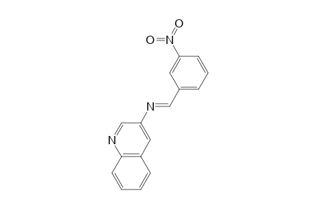 N-[(E)-(3-Nitrophenyl)methylidene]-3-quinolinamine