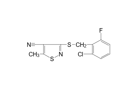 3-[(2-CHLORO-6-FLUOROBENZYL)THIO]-5-METHYL-4-ISOTHIAZOLECARBONITRILE