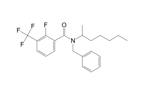 Benzamide, 2-fluoro-3-trifluoromethyl-N-benzyl-N-(hept-2-yl)-