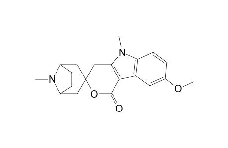 Spiro[8-azabicyclo[3.2.1]octane-3,3'(1'H)-pyrano[4,3-b]indol]-1'-one, 4',5'-dihydro-8'-methoxy-5',8-dimethyl-