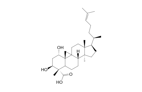 1H,19H-Cyclopropa[9,10]cyclopenta[a]phenanthrene, 9,19-cyclolanost-24-en-28-oic acid deriv.