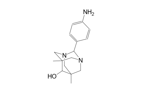 1,3-diazatricyclo[3.3.1.1~3,7~]decan-6-ol, 2-(4-aminophenyl)-5,7-dimethyl-