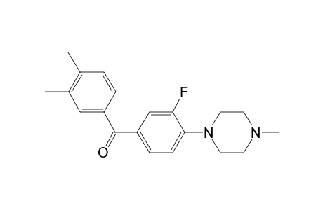 (3,4-Dimethyl-phenyl)-[3-fluoro-4-(4-methyl-piperazin-1-yl)-phenyl]-methanone