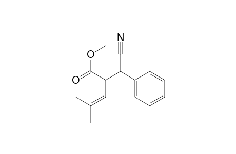 3-Methoxycarbonyl-5-methyl-2-phenyl-hex-4-ene nitrile