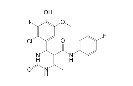 4-(2-chloro-4-hydroxy-3-iodo-5-methoxyphenyl)-N-(4-fluorophenyl)-6-methyl-2-oxo-1,2,3,4-tetrahydro-5-pyrimidinecarboxamide