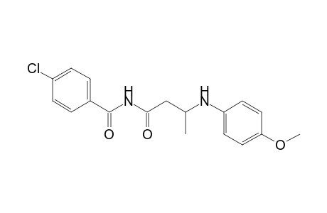 4-Chloro-N-[3-(4-methoxyl-phenylamino)-butyryl]-benzamide