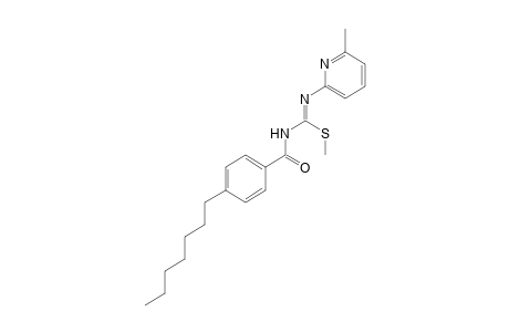 3-(p-heptybenzoyl)-2-methyl-1-(6-methyl-2-pyridyl)-2-thiopseudourea