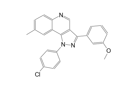 1-(4-chlorophenyl)-3-(3-methoxyphenyl)-8-methyl-1H-pyrazolo[4,3-c]quinoline