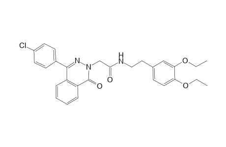 2-[4-(4-chlorophenyl)-1-keto-phthalazin-2-yl]-N-[2-(3,4-diethoxyphenyl)ethyl]acetamide