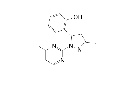 4,6-Dimethyl-2-[4,5-dihydro-5-(2-hydroxyphenyl)-3-methyl-1H-pyrazol-1-ylpyrimidine