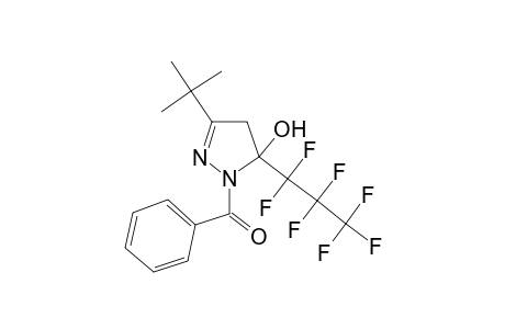 1-benzoyl-3-tert-butyl-5-(1,1,2,2,3,3,3-heptafluoropropyl)-4,5-dihydro-1H-pyrazol-5-ol