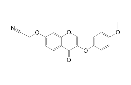 2-{[3-(4-Methoxyphenoxy)-4-oxochromen-7-yl]oxy}acetonitrile