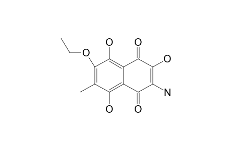 3-Amino-2,5,8-trihydroxy-6(7)-methyl-7(6)-ethoxynaphthalene-1,4-dione