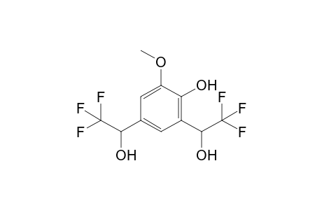 2-Methoxy-4,6-bis(2,2,2-trifluoro-1-hydroxyethyl)phenol