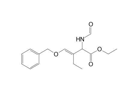 Ethyl (E)-4-benzyloxy-2-formylamino-3-ethyl-3-butenoate