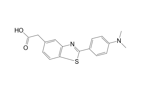 2-[p-(dimethylamino)phenyl]-5-benzothiazoleacetic acid