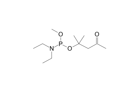 O-METHYL-O-(ALPHA-ACETONYLISOPROPYL)DIETHYLAMIDOPHOSPHITE