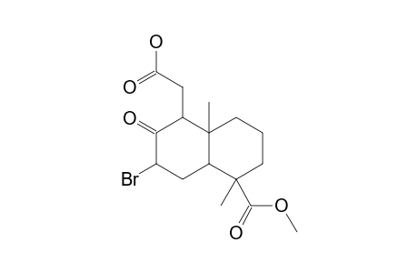 19-Methyl-hydrogen-7.alpha.-bromo-8-oxo-13,14,15,16,17-pentanorlabdane-12,19-dioate