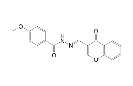 p-anisic acid, [(4-oxo-4H-1-benzopyran-3-yl)methylene]hydrazide