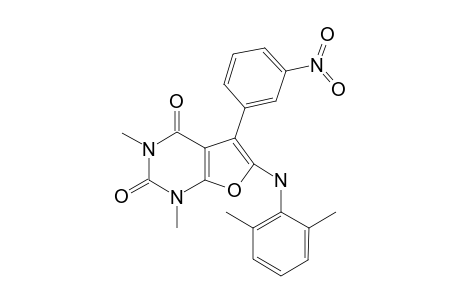 6-[(2',6'-Dimethylphenyl)amino]-1,3-dimethyl-5-(3'-nitrophenyl)-furo[2,3-d]pyrimidine-2,4(11H,3H)-dione