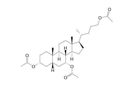 3.alpha.,7.alpha.,24-Tris(acetoxy)-5.beta.-cholane