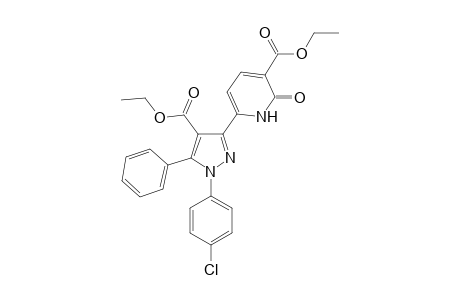 3-Ethoxycarbonyl-6-[(4-ethoxycarbonyl-1-(4-chlorophenyl)-5-phenyl-1H-pyrazol-3-yl)]-pyridin-2(1H)-one