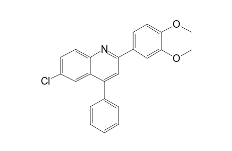 6-Chloro-2-(3,4-dimethoxyphenyl)-4-phenylquinoline