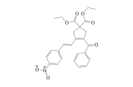 Diethyl (E)-3-benzoyl-4-(4-nitrostyryl)cyclopent-3-ene-1,1-dicarboxylate